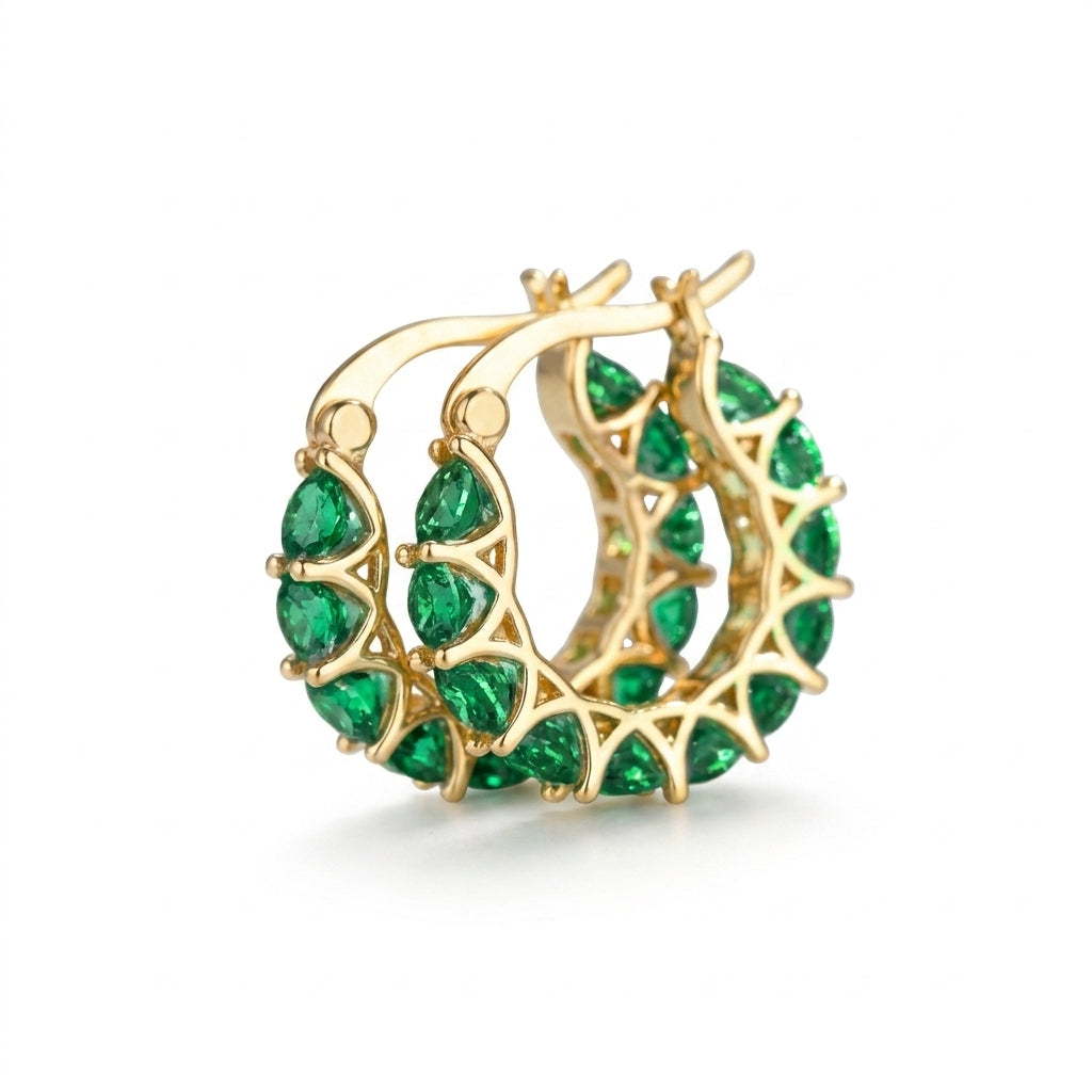 Elena Marlowe Ringformede Aretes | Guld