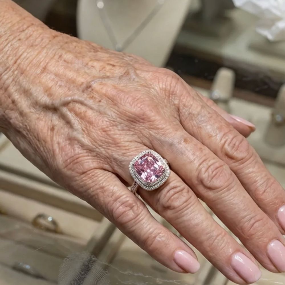 Pude Pink Safir Ring