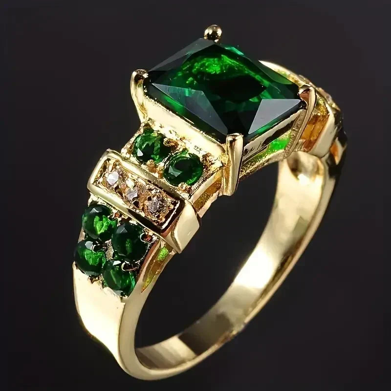 Uovertruffen Smaragd Ring - Guld