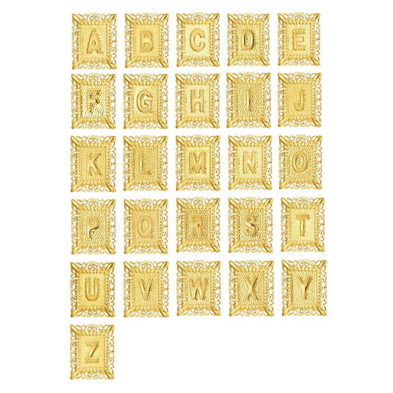 Sæt med Krave med Initial og Kors | Guld