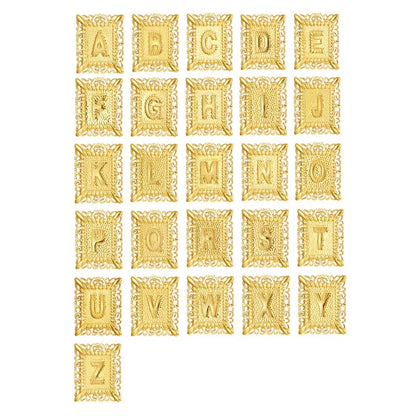 Sæt med Krave med Initial og Kors | Guld