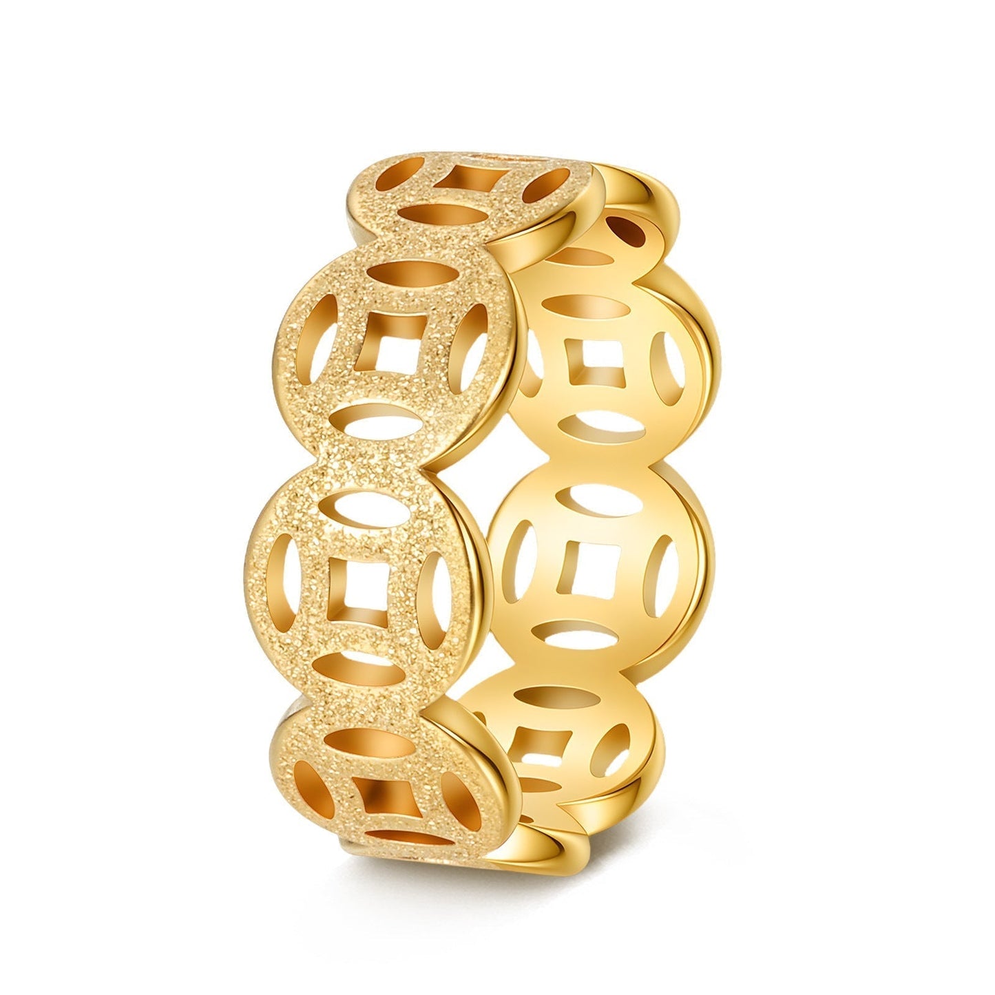Ella Classic Pattern Ring | Guld
