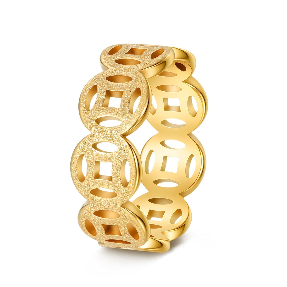 Ella Klassisk Mønster Ring | Guld