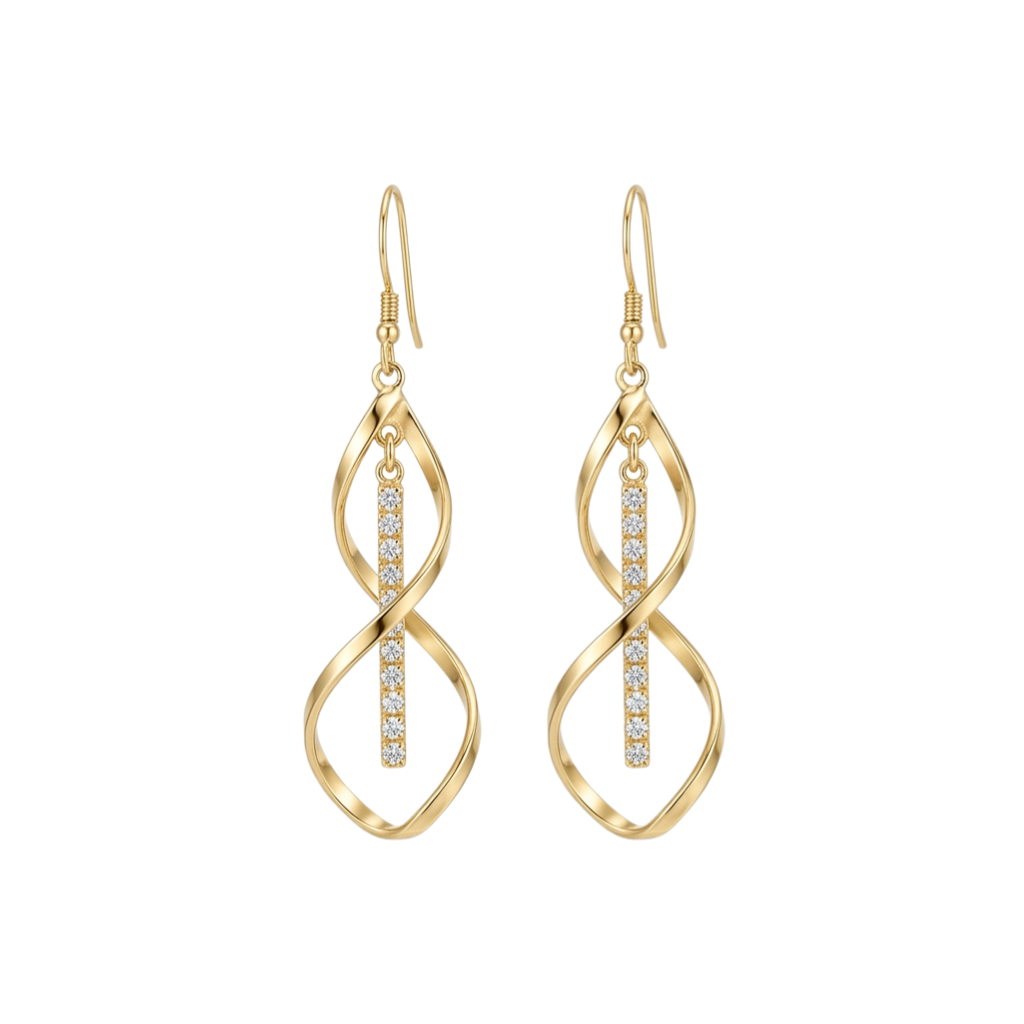 Sunbeam Aretes Espiral | Guld