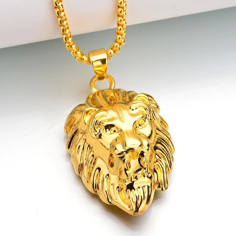 Dominion Lion Pendant Halskæde | Hvidguld