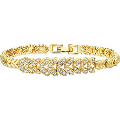 Everleaf Tennis Armbånd | Guld