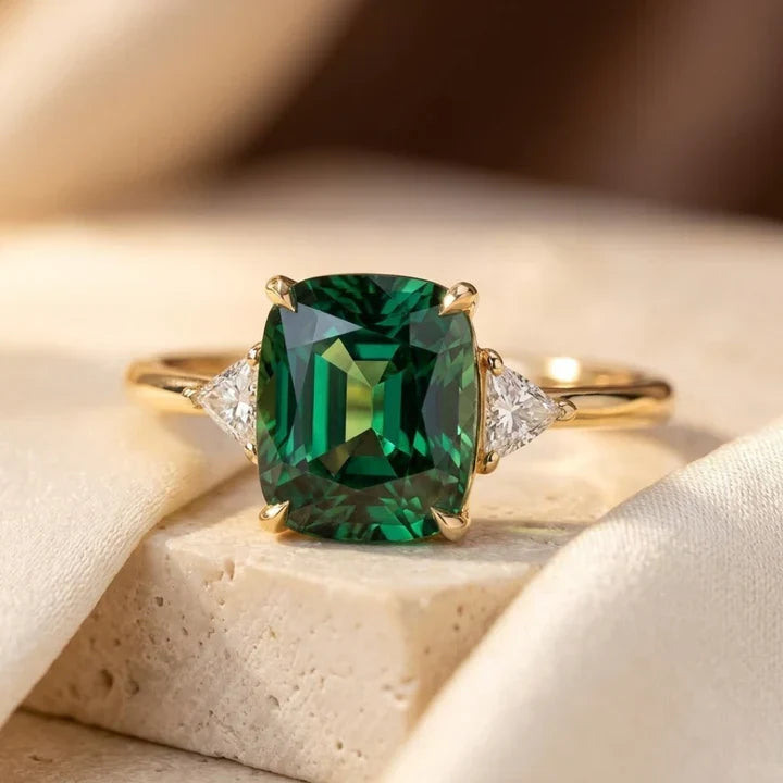 Enkelt Solitær Ring i Guld