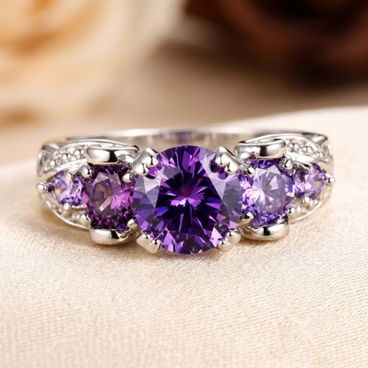 Vintage Amethyst Ring i Sølv