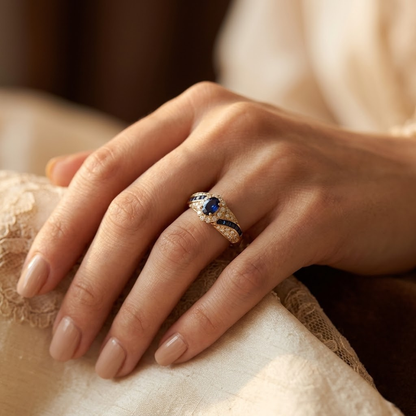 Sapphire Ring i Guld
