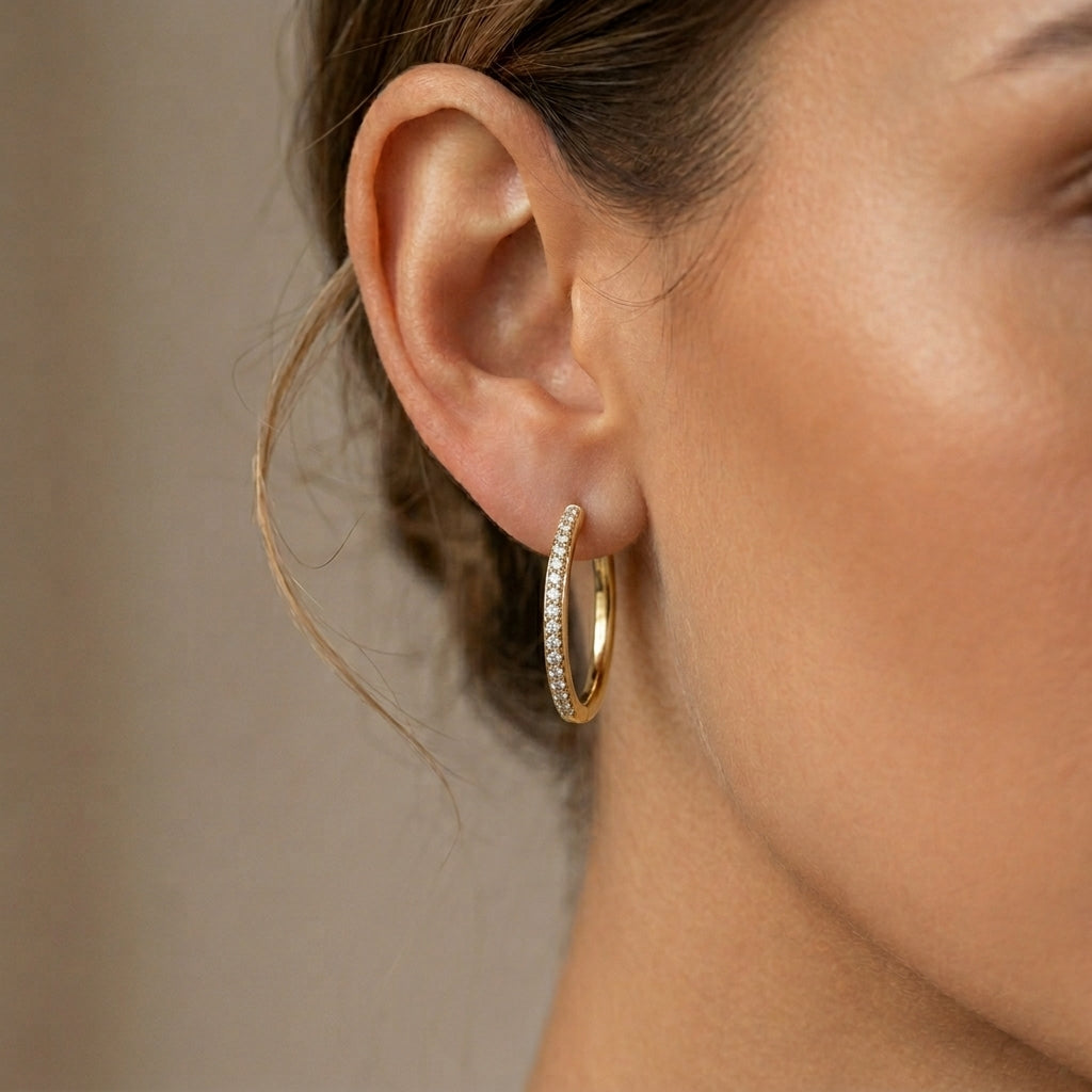 Sorel Aretes Pavé | Guld