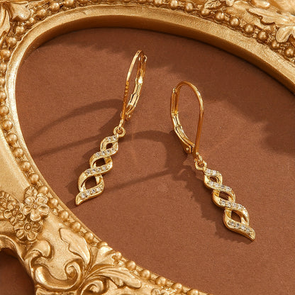 Ava Aretes Shimmer Twist | Oro