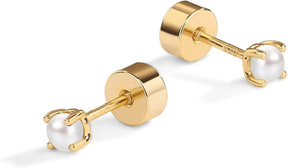 Delikate Perleøreringe | Guld
