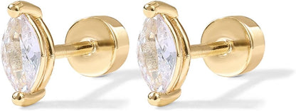 Perleformede Øreringe | Guld