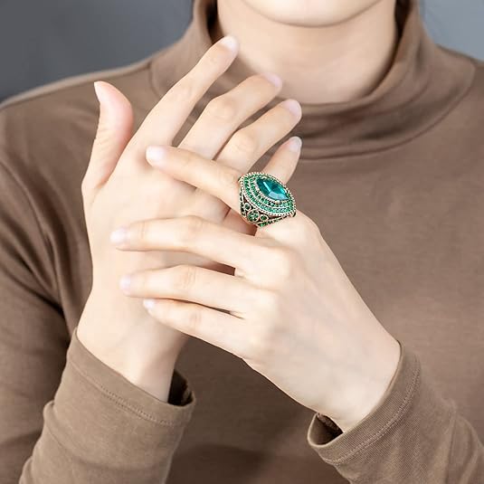 Emerald Regent Ring | Guld