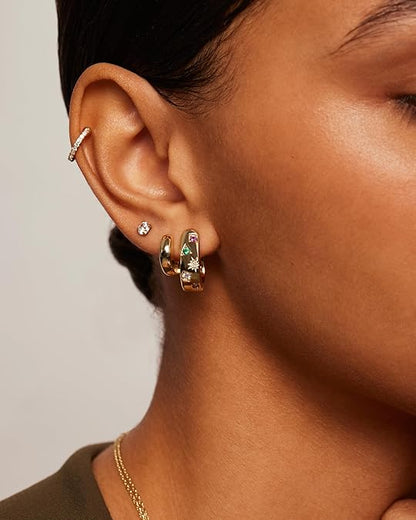Colorwave Hoops | Guld