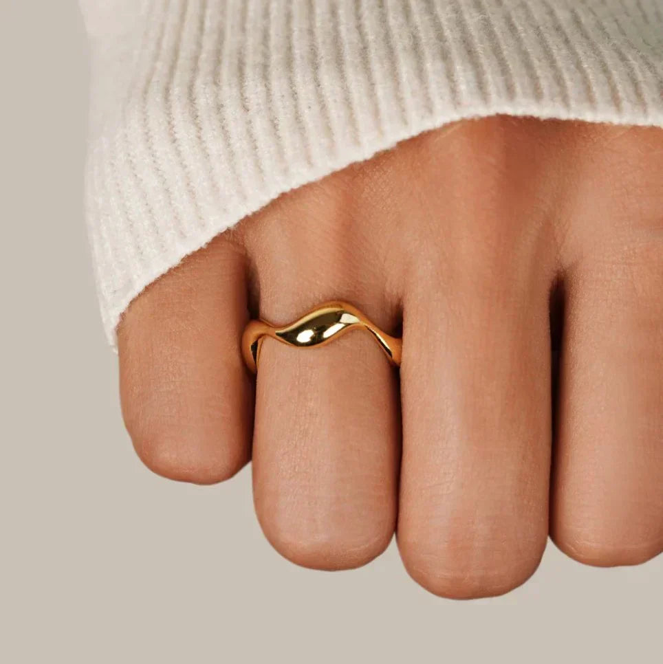 Elyra Ring Blød Flow | Guld
