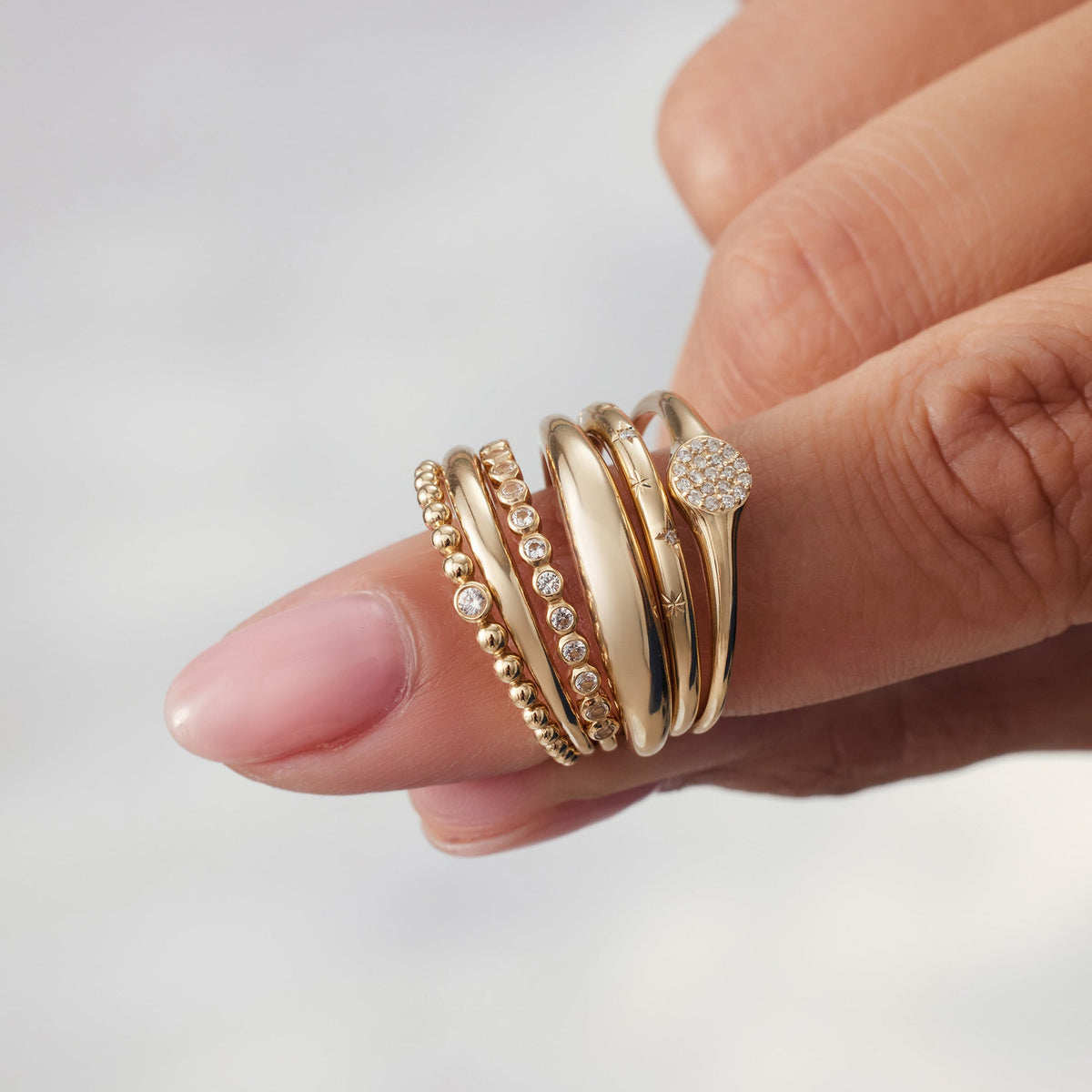 Dome Ring Tynd | Guld