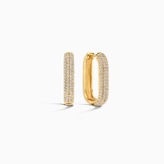 Aretes i Argolla Pavé Ikon | Guld