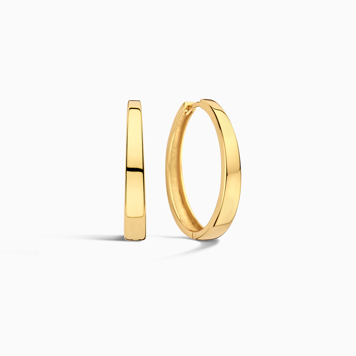 Gia Aretes de Argolla Statement | Guld