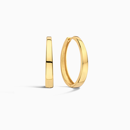 Gia Aretes de Argolla Statement | Guld