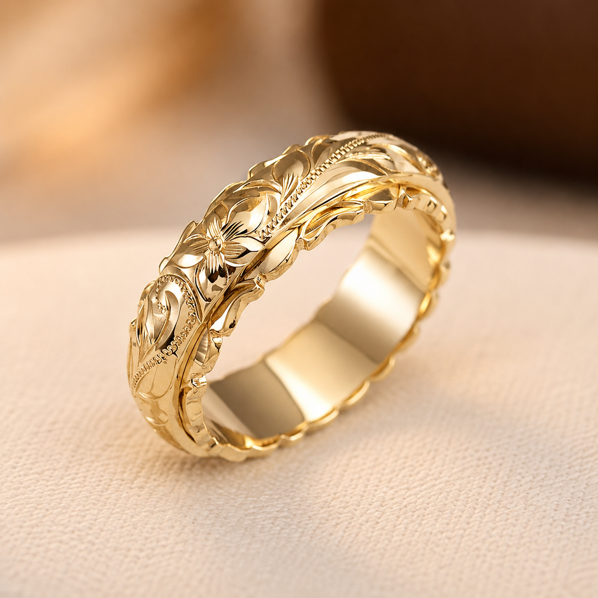 Gammel Blomsterring | Guld