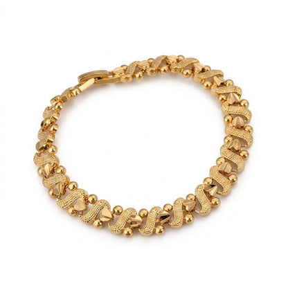 Lily Bølgeprydet Armbånd | Guld