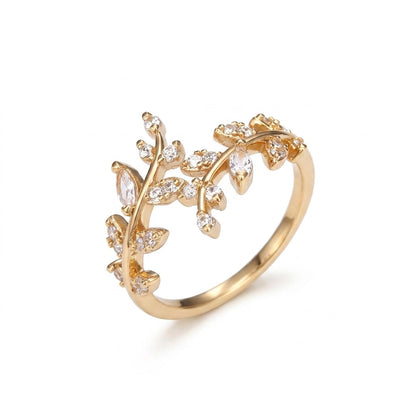 Elegant Vinstokring | Guld