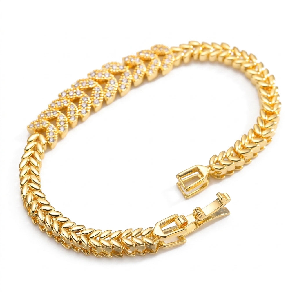 Everleaf Tennisarmbånd | Guld
