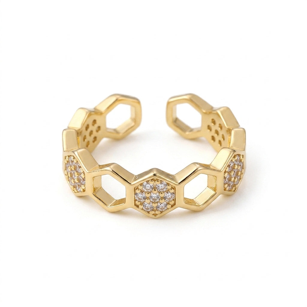 Glas Bikube Ring | Guld