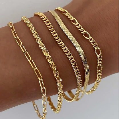 Ellis Renner Sæt af Armbånd | Guld