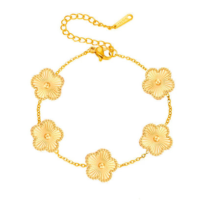 Florielle Bloom Charm Armbånd | Guld