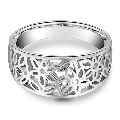 Delikat Blomst Daria Ring | Hvidguld