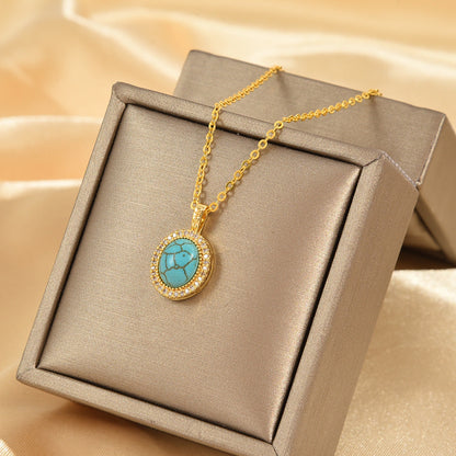 Calysse Azure Bloom Halskæde | Guld