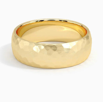 Elric Tekstureret Kerne Ring | Guld