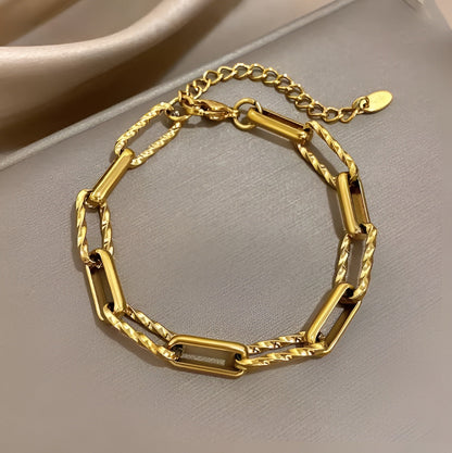 Chunky Link Lorielle Armbånd | Guld