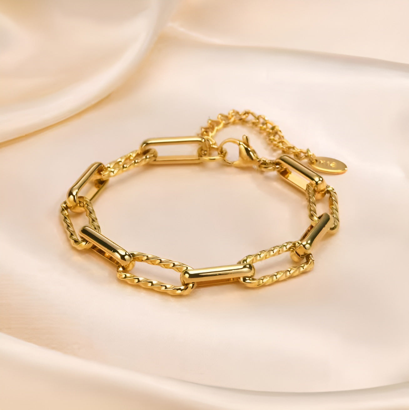 Chunky Link Lorielle Armbånd | Guld