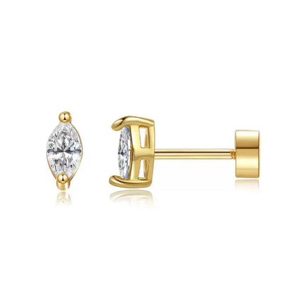 Perleformede Øreringe | Guld