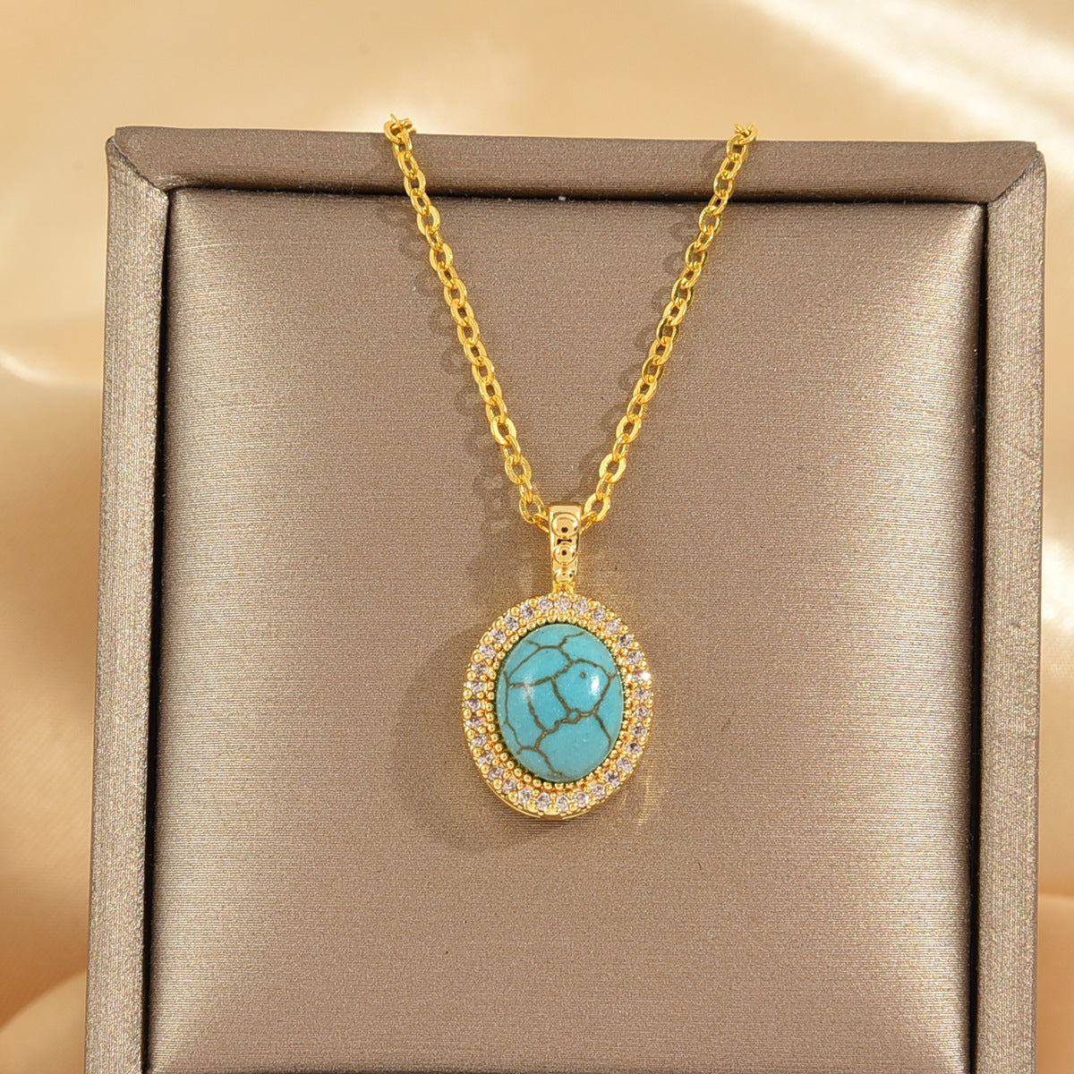 Calysse Azure Bloom Halskæde | Guld