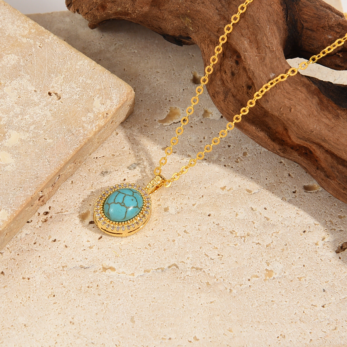 Calysse Azure Bloom Halskæde | Guld
