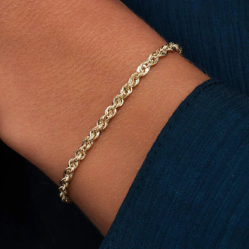 Twisted Chain Armbånd | Guld
