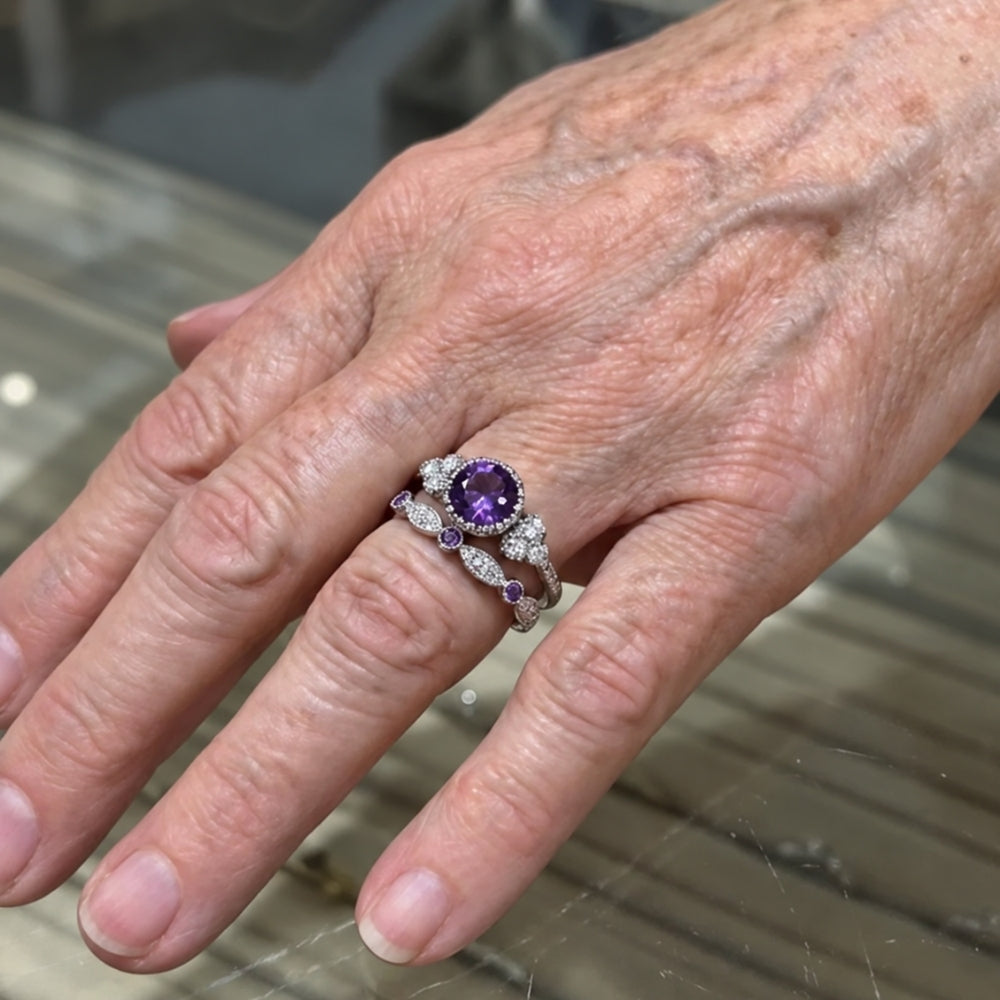 Violetis Krone Ring Sæt