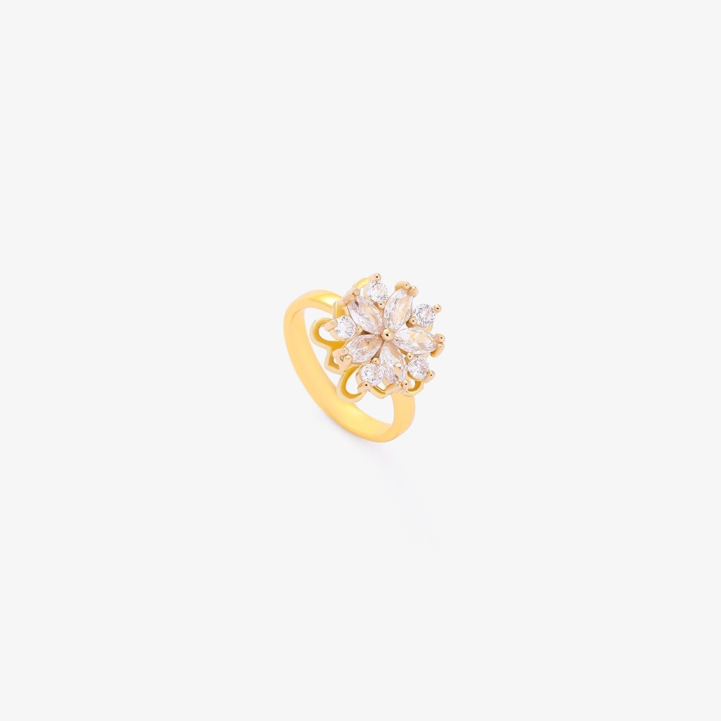 Flora Accent Spinning Ring | Guld
