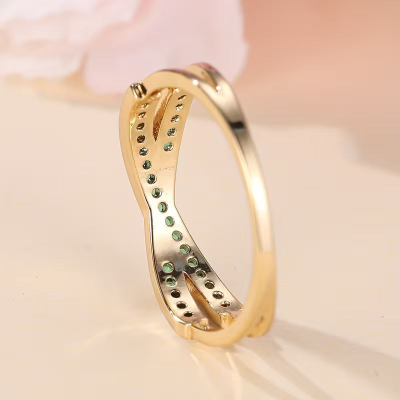 Emerald Flow Ring | Guld