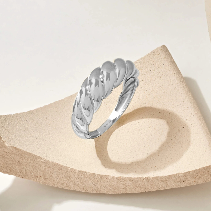 Croissant Ring | Hvidguld