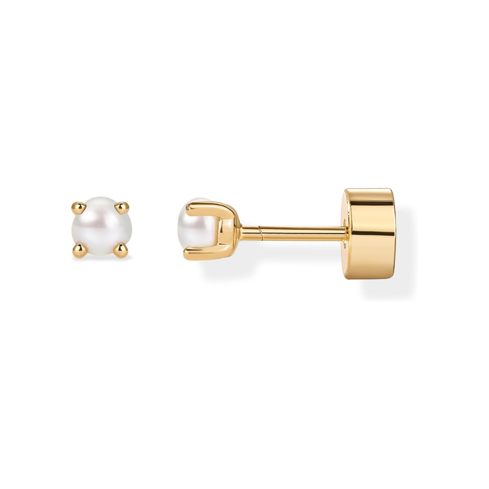 Delikate Perleøreringe | Guld