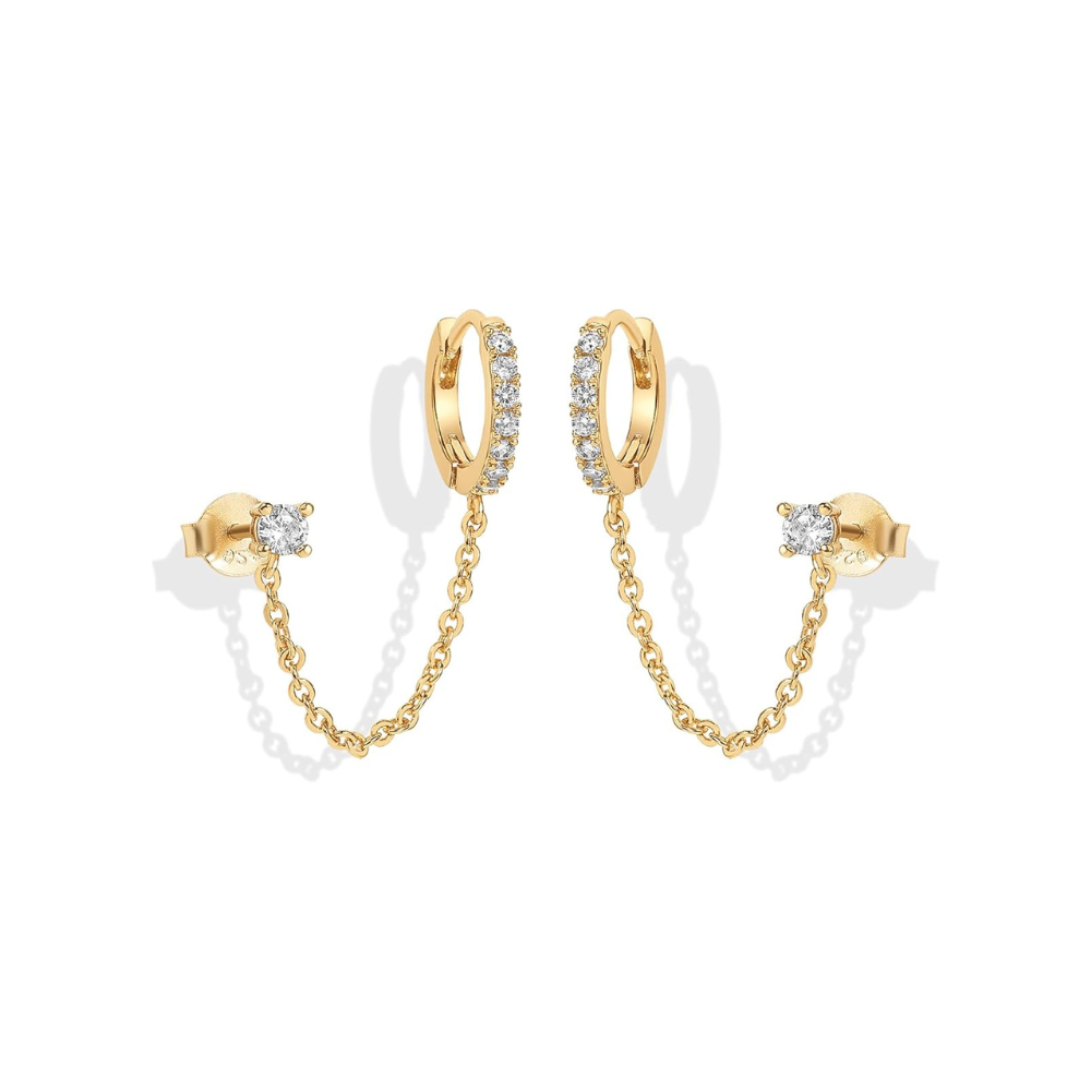 Adella Aretes de Cadena | Guld