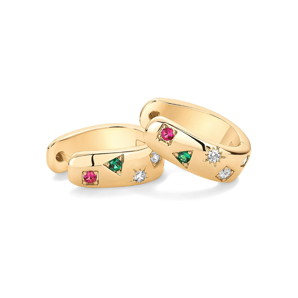Colorwave Hoops | Guld