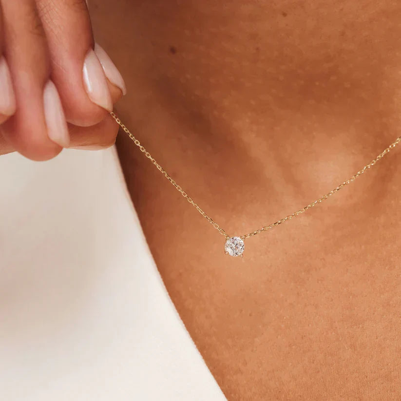 Cléa Krave med Moissanite Sten | Guld