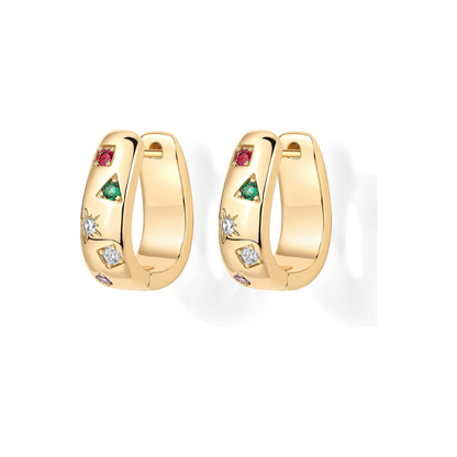 Colorwave Hoops | Guld