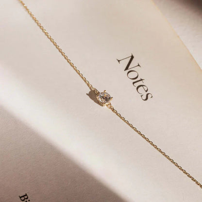 Cléa Moissanite Sten Armbånd | Guld